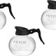 Fetco - 1.9 L Glass Server with Black Handle Pack of 3 - D068