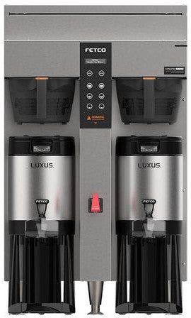 Fetco - 2 Gal Extractor Metal BB Plus Double Automatic Thermal Server Coffee Brewer with Max Amp Draw 42.2 & 36.6 - E1253US-UB250-MM110