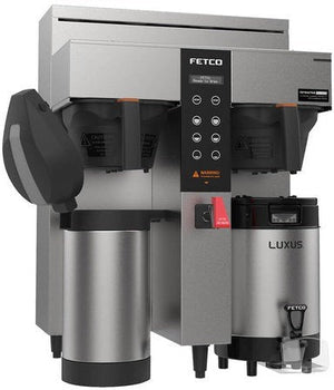 Fetco - 208-240V Extractor Plus Plastic BB Double Automatic Thermal Server Coffee Brewer - E1232US-1B230-PM010