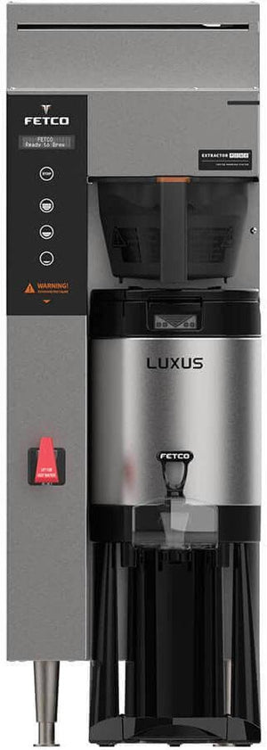 Fetco - 26.25" 120V Extractor Plus Metal BB Single Automatic Thermal Server Coffee Brewer - E1241US-1A115-MM011