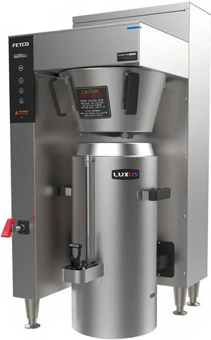 Fetco - 3 Gal Extractor Metal BB Plus Double Automatic Thermal Server Coffee Brewer with Max Amp Draw 25.5 & 22.2 - E1261US-UB230-MM110