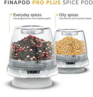 Finamill - FinaPod Pro Plus Grey Interchangeable Spice Pod for Oily Spices - FM134-1