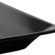 Fineline Settings - 10" x 14" Black Rectangular Plastic Cater Tray, 25/cs - RC472BK