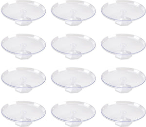 Fineline Settings - 11.75" Clear Plastic Cake Stand, 12/cs - 3601-CL