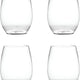 Fineline Settings - 12 Oz Clear Renaissance Plastic Stemless Wine Goblet Glass, 64/cs - 2712