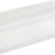 Fineline Settings - 14" x 10" Clear Plastic Rectangular Tray, 25/cs - RC472CL