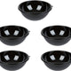 Fineline Settings - 320 Oz Black PET Plastic Salad Bowl, 25/cs - 5320-BK