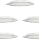 Fineline Settings - 320 Oz Clear Salad Bowl Dome Lid, 25/cs - 5320-L