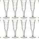 Fineline Settings - 5 Oz Clear Plastic Champagne Flute Glass, 8 x 12/cs - 2106