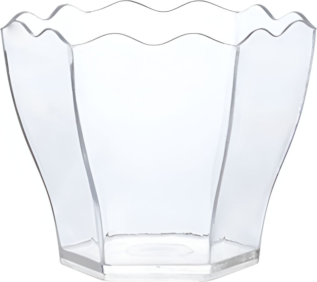 Fineline Settings - 5 Oz Clear Tiny Hexagon Dessert Cup, 10x20/Cs - 6304-CL