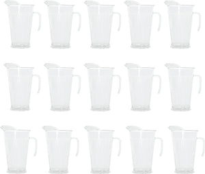 Fineline Settings - 60 Oz Clear Heavy Duty Plastic Pitcher, 12/cs - 3402-CL