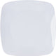 Fineline Settings - 7.5" White Plastic Square Plate, Pack of 10 - 1508WH