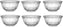 Fineline Settings - 8 QT Clear Plastic Punch Bowl, Pack of 6 - 3508L