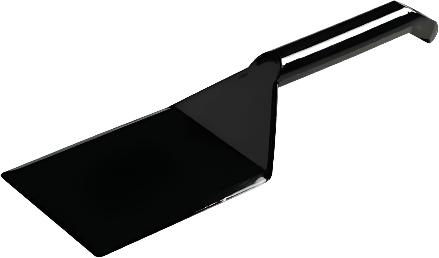 Fineline Settings - Black Disposable Plastic Spatula, 48/cs - 3313-BK