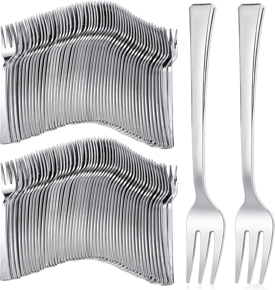 Fineline Settings - Silver Look Plastic Forks, Pack of 600 - 703