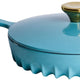 FireUp - 10" Aqua Blue Skillet With Lid - FC038