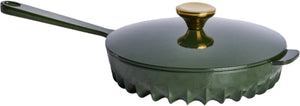 FireUp - 10" Olive Green Skillet With Lid - FC037