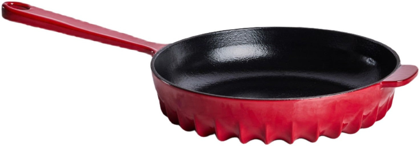 FireUp - 10" Red Cast Iron Skillet - FC016