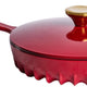 FireUp - 10" Red Skillet With Lid - FC015