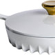 FireUp - 10" Skillet With Lid Mushroom White - FC035