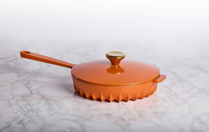 FireUp - 10" Skillet With Lid Tangerine Orange - FC036