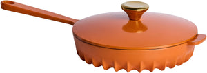 FireUp - 10" Skillet With Lid Tangerine Orange - FC036