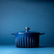 FireUp - 5.3 QT Blue Cast Iron Dutch Oven (5L) - FC006