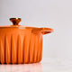 FireUp - 5.3 QT Tangerine Orange Cast Iron Dutch Oven (5L) - FC031