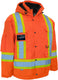 Forcefield - Hi Visibility 4 in 1 2XL Orange Winter Hooded Parka/Jacket - 024-EN705ROR-XX