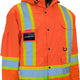 Forcefield - Hi Visibility 4 in 1 2XL Orange Winter Hooded Parka/Jacket - 024-EN705ROR-XX