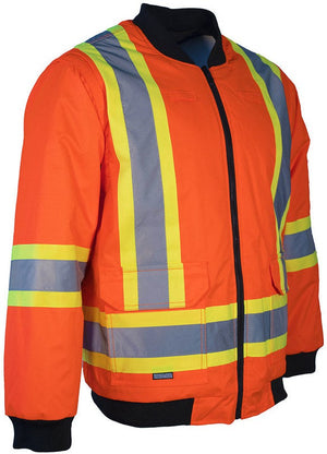 Forcefield - Hi Visibility 4 in 1 Extra Large Orange Winter Hooded Parka/Jacket - 024-EN705ROR-X