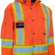 Forcefield - Hi Visibility 4 in 1 Medium Orange Winter Hooded Parka/Jacket, With Jacket and Vest - 024-EN705ROR-M
