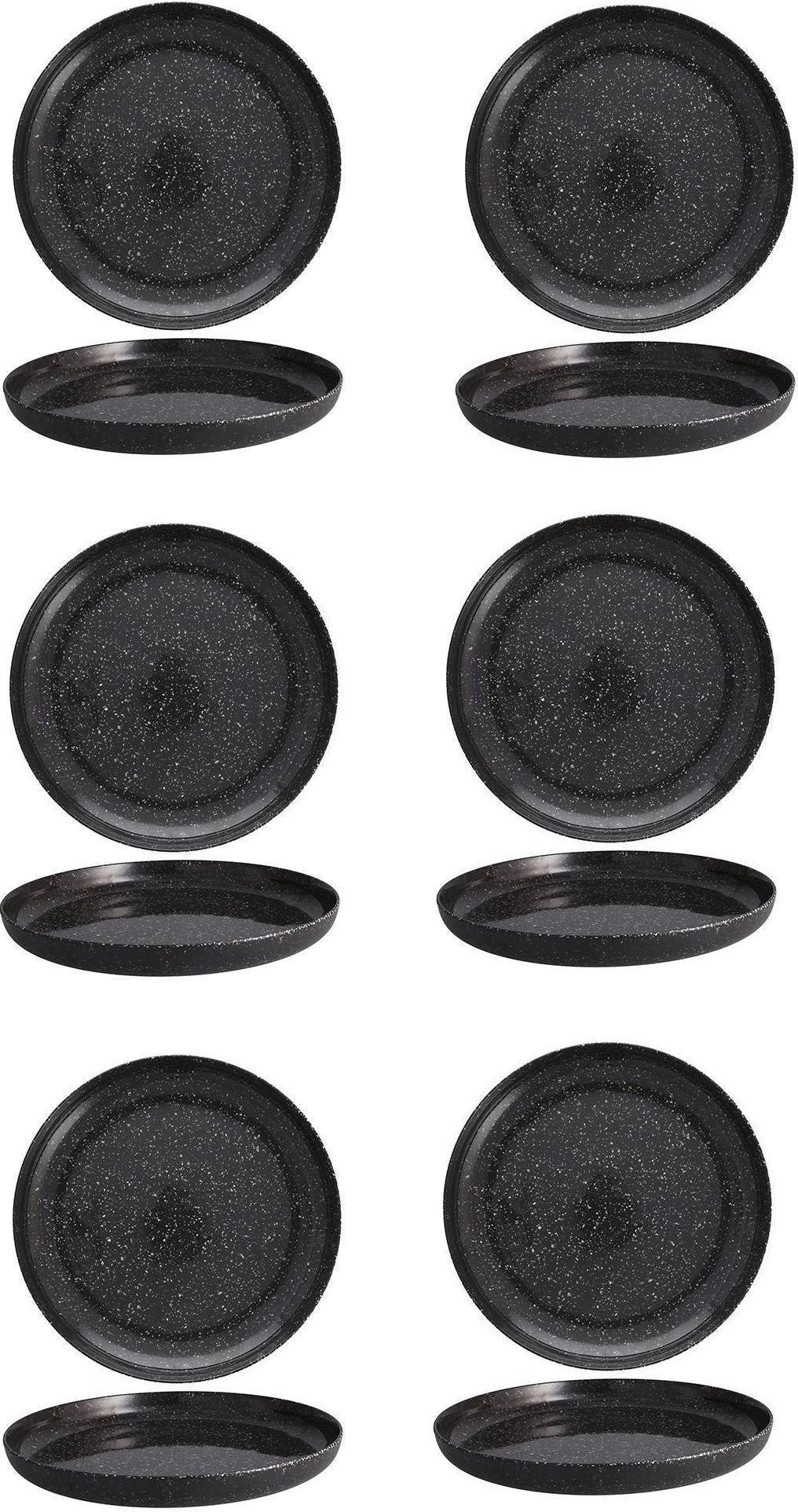 Fortessa - 11" DVM Camp Charcoal Coupe Round Plates, Pack of 6 - DV.MD.BB6081CS