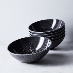 Fortessa - 6.5" DVM Camp Charcoal Tilt Bowls, Pack of 12 - DV.MD.AA5546CS