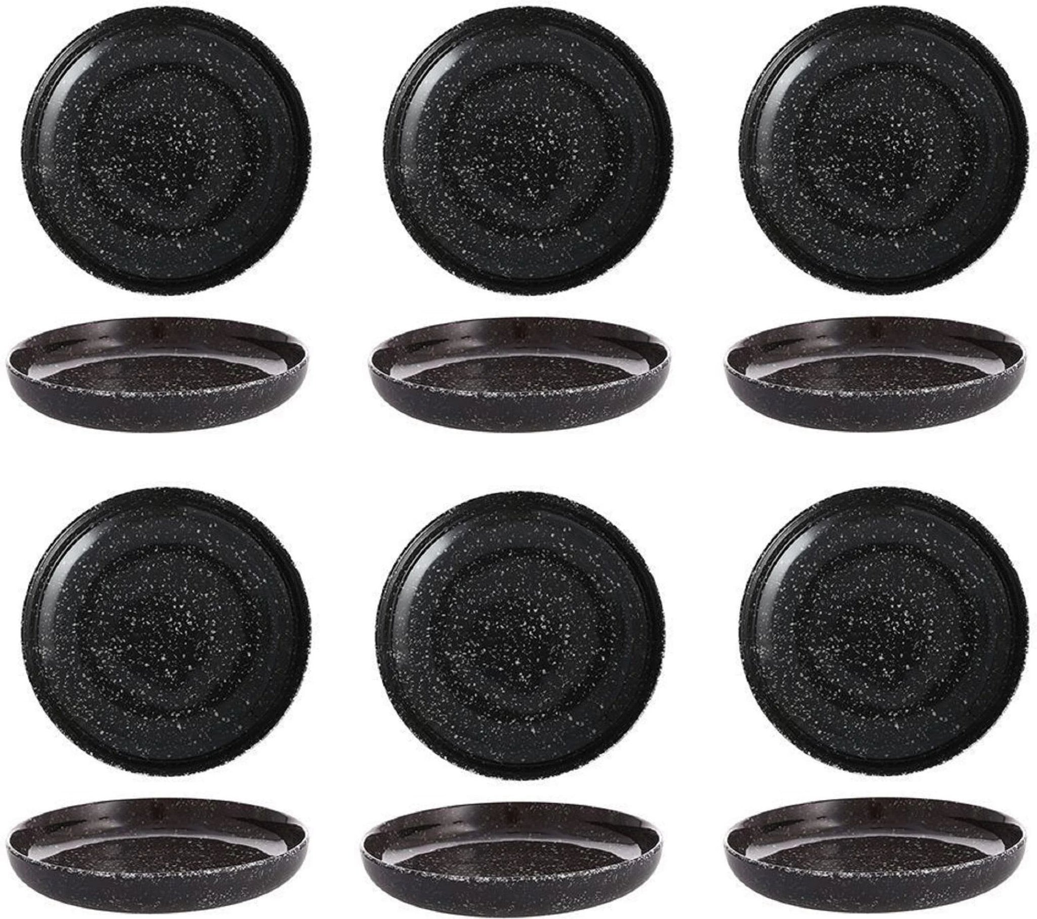 Fortessa - 9" DVM Camp Charcoal Coupe Round Plates Pack of 6 - DV.MD.BB6079CS