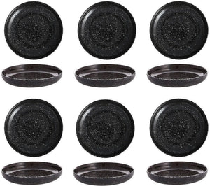 Fortessa - 9" DVM Camp Charcoal Coupe Round Plates Pack of 6 - DV.MD.BB6079CS