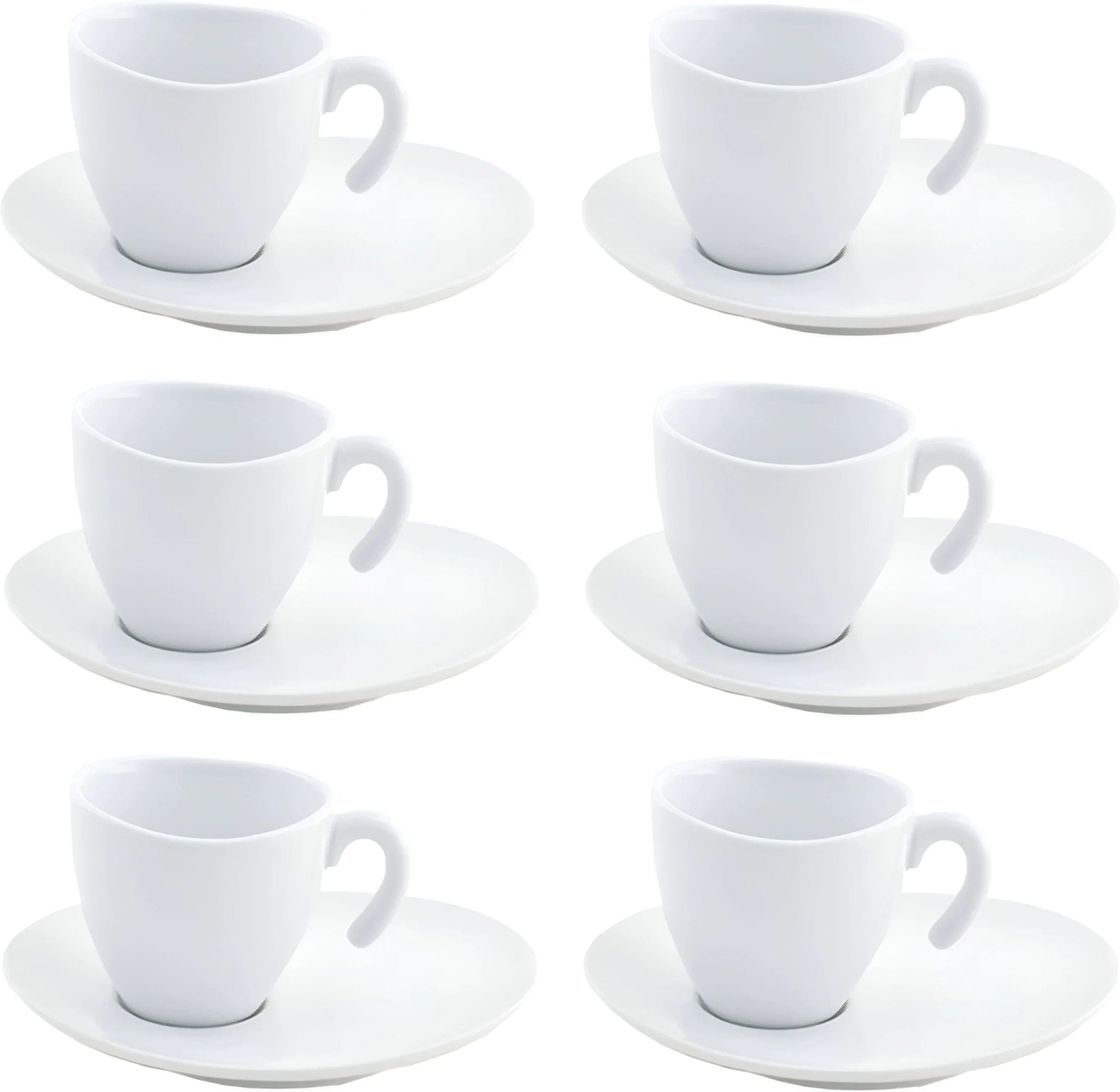 Front Of The House - 2 Oz White Ellipse Stackable Cup, Pack of 6 - DCS009WHP22