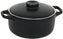 Front Of The House- 7 Oz Black Round Kiln Ovenware Dish With Lid, Set of 12 - DBO134BKC23