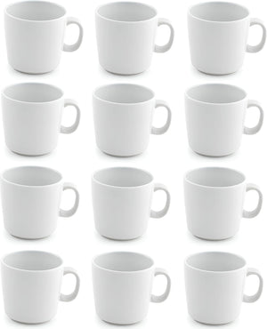 Front Of The House - 7 Oz Porcelain White Mod Cup, Pack of 12 - DCS030WHP23