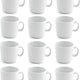 Front Of The House - 7 Oz Porcelain White Mod Cup, Pack of 12 - DCS030WHP23