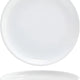 Front Of The House - 7.5" Bright White Coupe Round Porcelain Plate, Set of 12 - DSP018WHP23