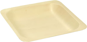 Front Of The House - 8" Compostable Wood Square Plate, Pack of 200 - DSP025NAW28