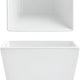 Front Of The House - Kyoto 14 oz Bright White Tall Square Porcelain Bowl, Set of 12 - DBO098WHP23