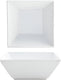 Front Of The House - Kyoto 17 Oz Bright White Square Porcelain Bowl, Set of 12 - DBO034WHP13