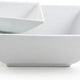 Front Of The House - Kyoto 60 Oz Bright White Tall Square Porcelain Bowl, Set of 2 - BBO006WHP10