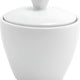 Front Of The House - Mod 8 Oz Bright White Porcelain Sugar Pot with Lid, Pack of 12 - TCS005WHP23