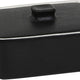 Front Of The House - 10 Oz Rectangle Kiln Black Ovenware Dish With Lid, Set of 12 - DBO135BKC23