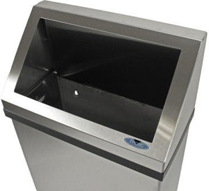 Frost Products - 13 Gallon Wall-Mounted Stainless Steel Waste Receptacle - 303-3NL