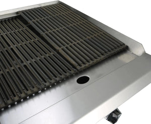 General - 24" Liquid Propane Gas 2 Burner Charbroiler Grill - GCRB-24LP