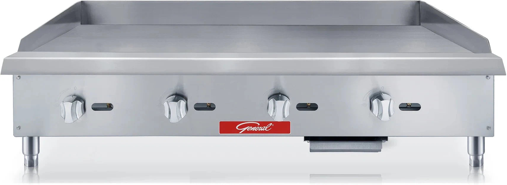 General - 48" Liquid Propane 4 Burner Countertop Griddle - GCMG-48LP